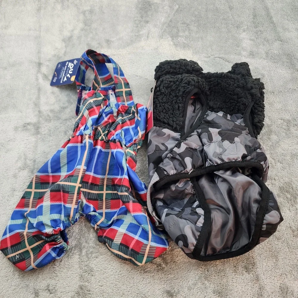 Reddy PrimaLoft Camo Dog Puffer You'll Pet‎ Romper 13-15 In Small Set Of 2
